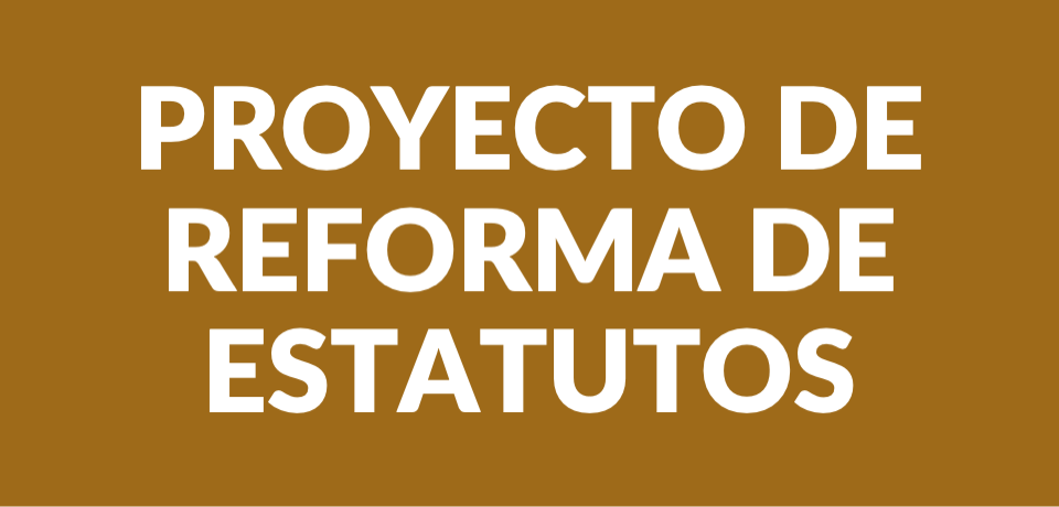 Proyecto de reforma de Estatutos
